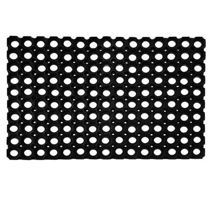 Mats Avenue 22 MM Rubber Outdoor Mat (40x60 cm, Black) -Pack of 2 - HalfPe