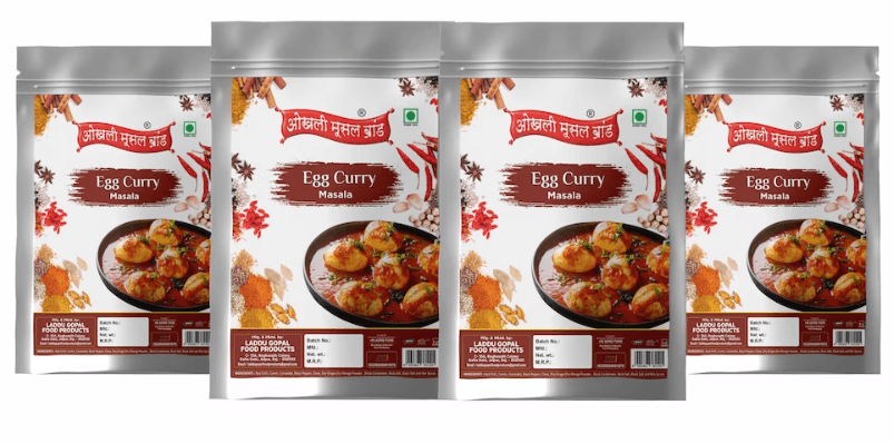 Egg curry masala 600g(pack of 4x 150g)|OKHLI MUSAL BRAND - HalfPe