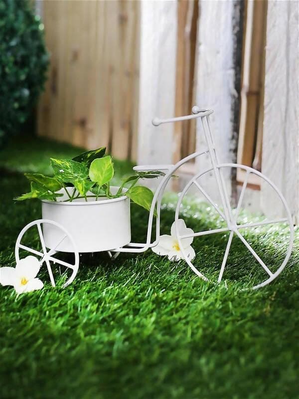 Big Cycle Planter White - HalfPe