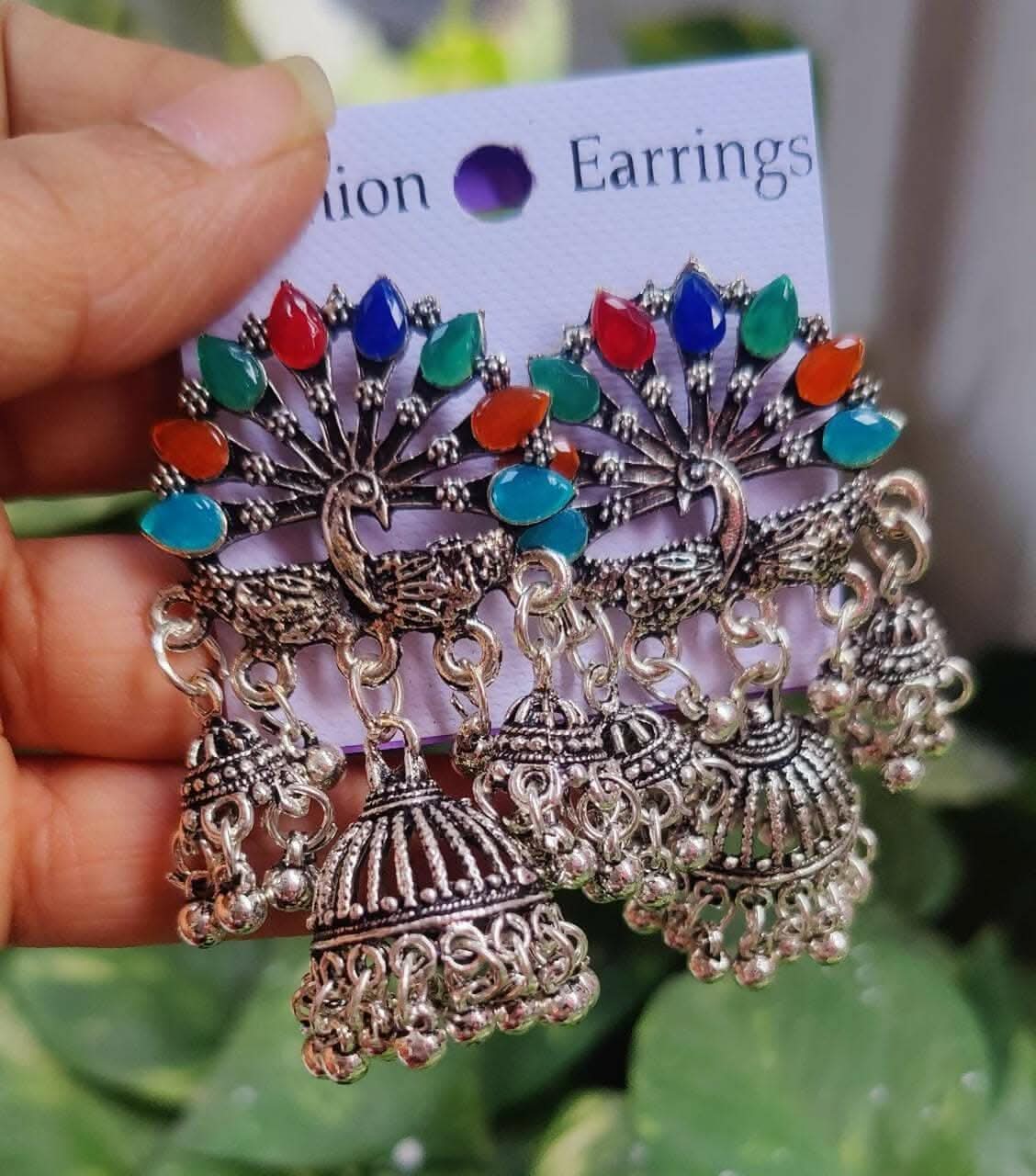 Pinapes Handcrafted Jhumka unique and elegant design Earrings for a Stunning Look - HalfPe