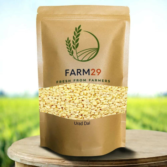 FARM 29 UnPolished Urad Dal ( 1kg) - HalfPe