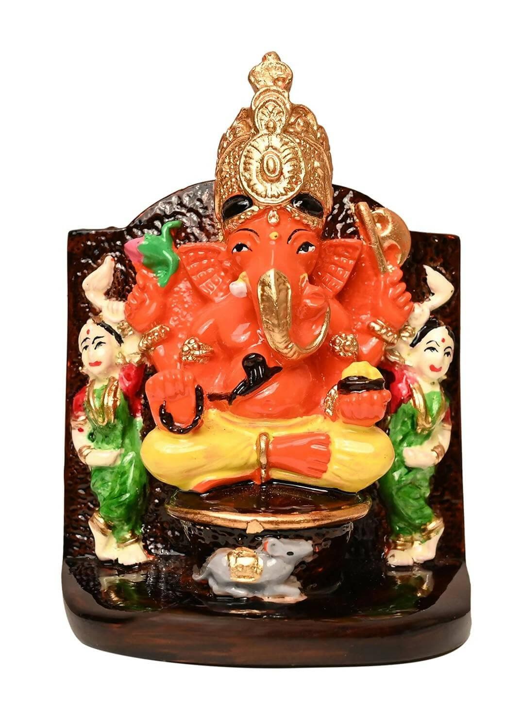 KariGhar Siddhivinayak Ganpati Murti Idol for Car Dashboard/Home/Living Room/Puja Room/Gifting (10 cm) - HalfPe