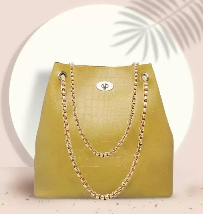 Women Yellow Handbag - HalfPe