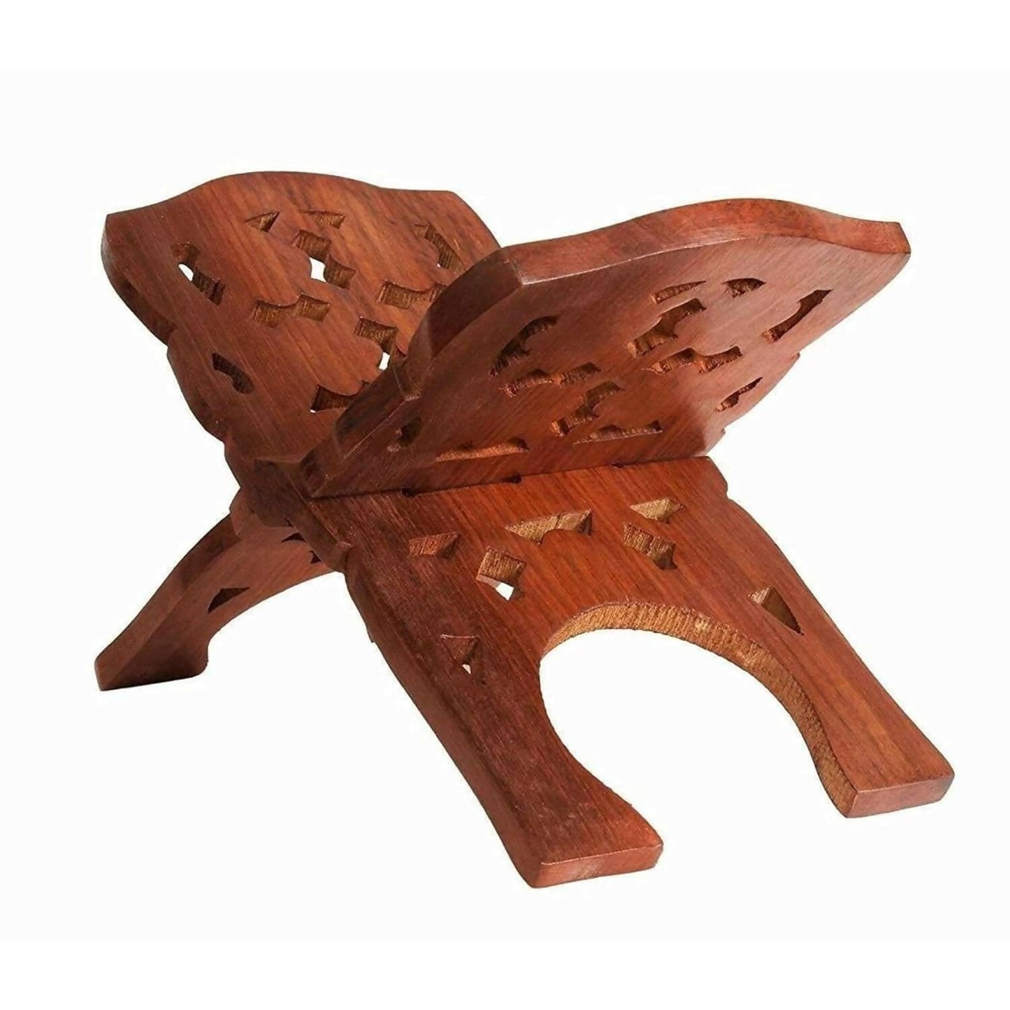 Santarms Handmade Wooden Foldable Geeta Stand - HalfPe