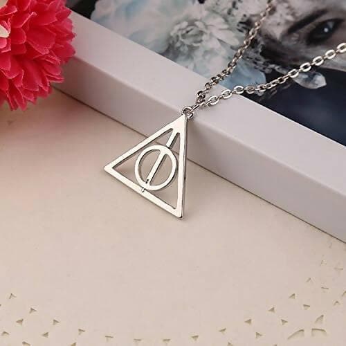 Pinapes Harry Potter Necklace for Girls Famous Harry Potter Deathly Hallows Pendants for Girls - HalfPe