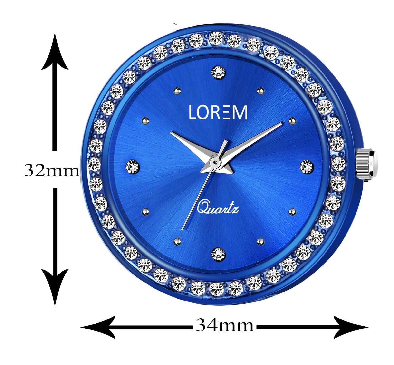 LOREM Blue Fancy Analog Watch For Women LR270 - HalfPe