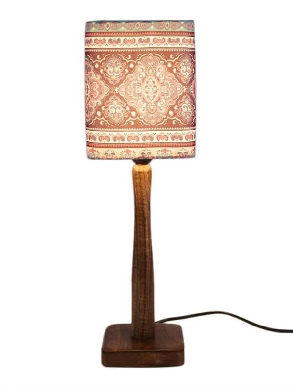 Ancient Art Wooden Lamp - HalfPe