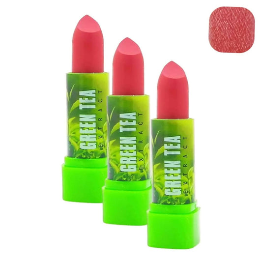 SENECIO Green Tea Extract Color Intrigue Natural Green Color Changing Matte Creme Lipstick 3.5g Each (MULTICOLOR, pack of 3) - HalfPe