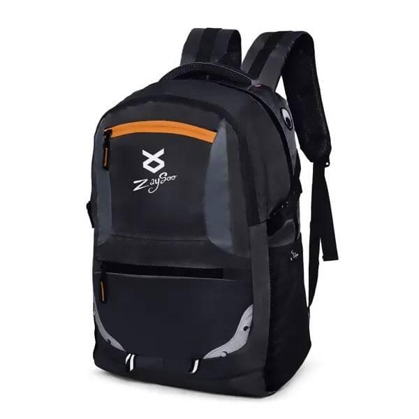 Classic Laptop Backpack With Laptop Sleeve And Added Durability (Black)  - HalfPe