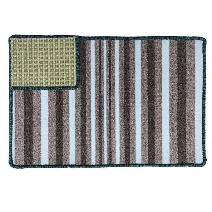 Mats Avenue Cat Sleeping Mat Soft Synthetic Wool and Rubber Backing with Embedded Sisal Scratcher - HalfPe