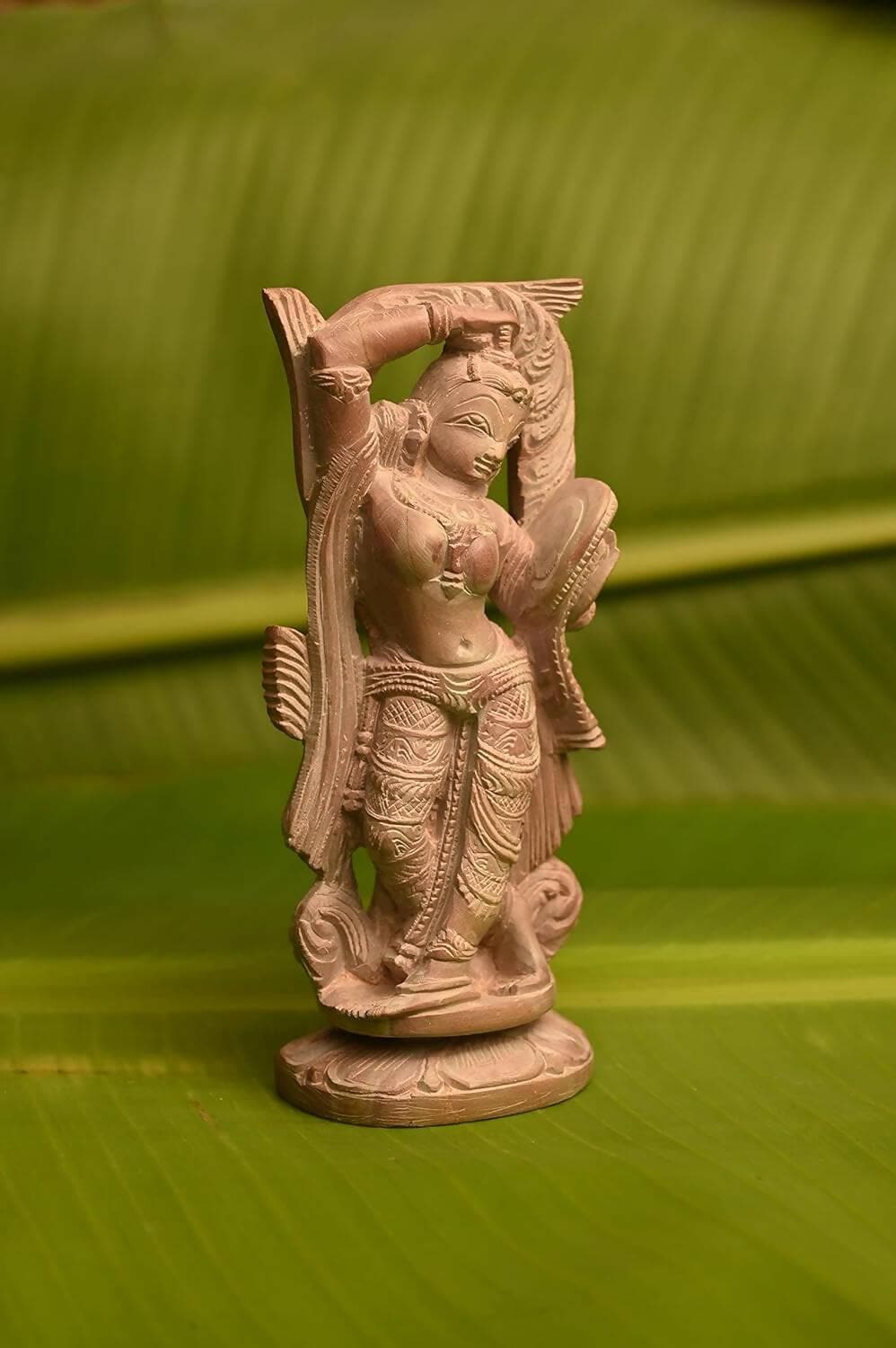 KariGhar Stone Hand Carved Dev Dasi Statue for Home - HalfPe