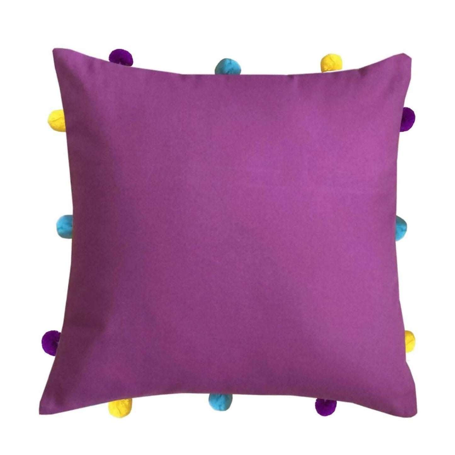 Lushomes Cushion Cover 12x12, Boho Cushion Covers, Sofa Pillow Cover, Cushion Covers (12x12 Inches, Set of 1, Lilac) - HalfPe