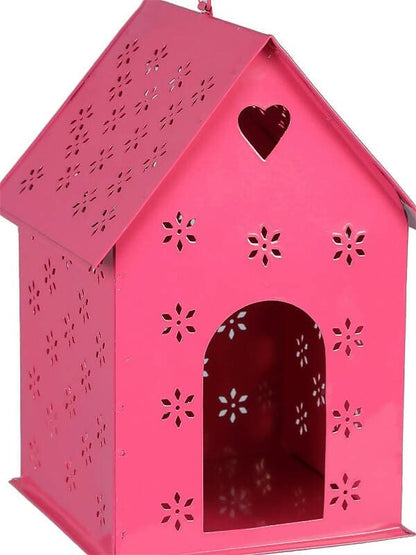 Hut Shape Bird House Pink - HalfPe