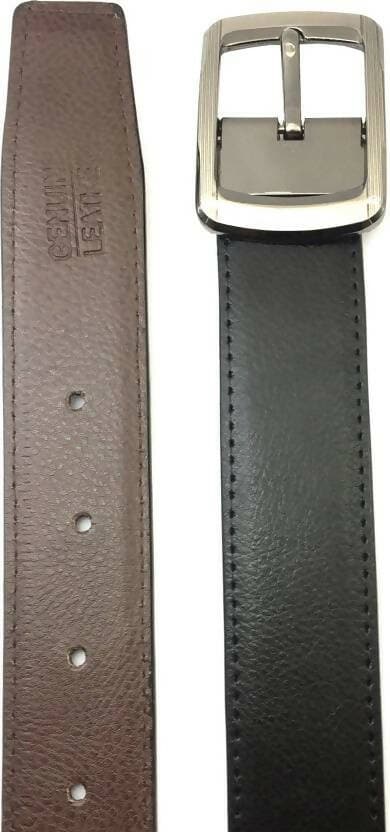 Men Artificial Leather Belt ( Size : 48) (Black) - HalfPe