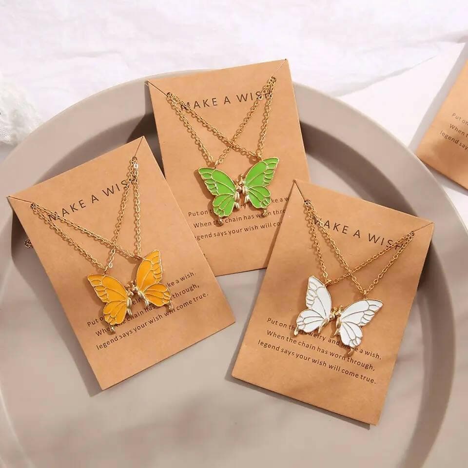 Pinapes Alloy Fashion Butterflies Combo Necklace Daily Life (Set of 6) - HalfPe