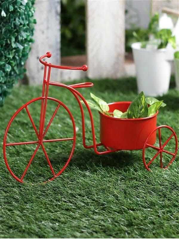 Big Cycle Planter Red - HalfPe