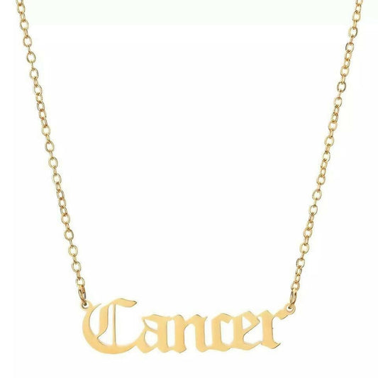 Pinapes Zodiac Pendant Symbol Zodiac Sign Necklace For Women & Girls - HalfPe