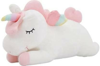 VSHUB Soft Toy Unicorn Plush Cute Soft Stuffed for Kids & Infants - (40 cm White) - HalfPe