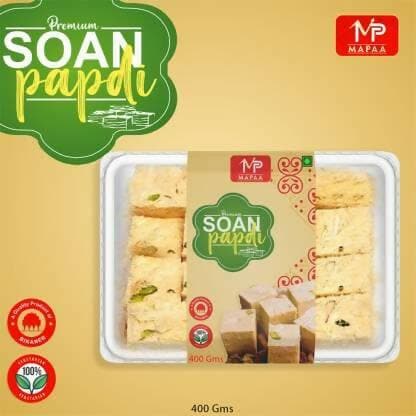 MAPAA Bikaneri Soan Papdi, Ready to Eat Dessert Box (200 g) - HalfPe