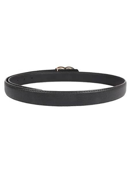 Women's Party Black Genuine Leather Belt - HalfPe