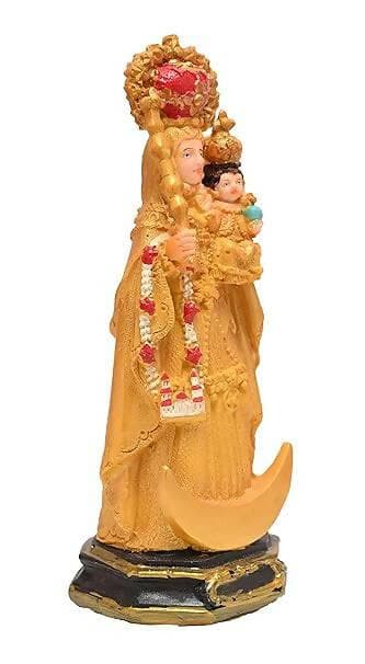 KariGhar® Our Lady of Velankanni / Our Lady of Good Health / Mother Velankanni 5.5 inches Catholic Idol Perfect for Prayer Room & Gifting A0050 ( 2 X 2 X 5.5 INCH ), Multicolor - HalfPe