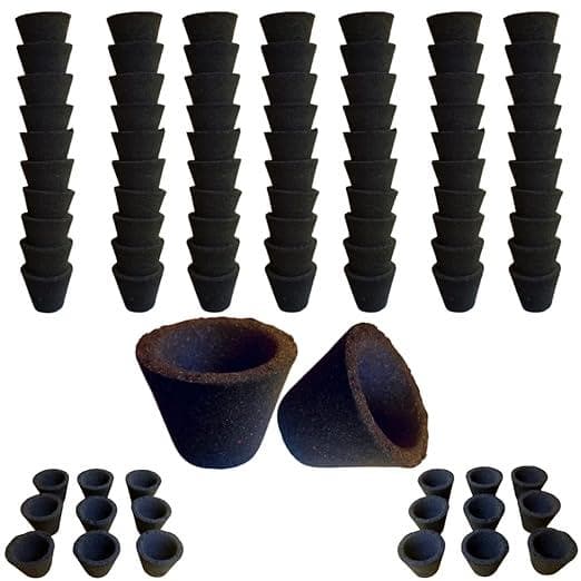 Gaumayam empty charcoal sambrani dhoop cups (180 cups) - halfpeapp