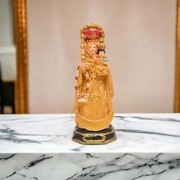 KariGhar® Our Lady of Velankanni / Our Lady of Good Health / Mother Velankanni 5.5 inches Catholic Idol Perfect for Prayer Room & Gifting A0050 ( 2 X 2 X 5.5 INCH ), Multicolor - HalfPe