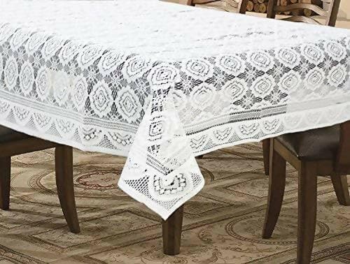 Fancy Table Cloths (WHITE, pack of 2) - HalfPe