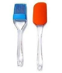 Bakery Tools - Egg beater silicon spatula and brush(pack of 3) - HalfPe