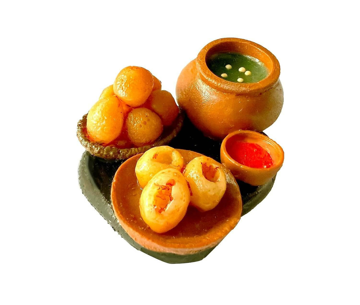 Pani Puri Miniature Food Fridge Magnet - HalfPe