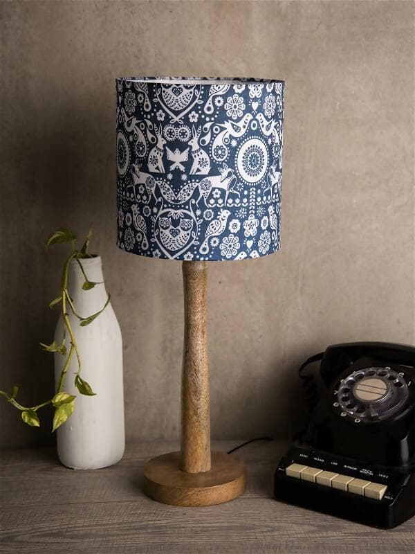 Indian Art Wooden Lamp - HalfPe