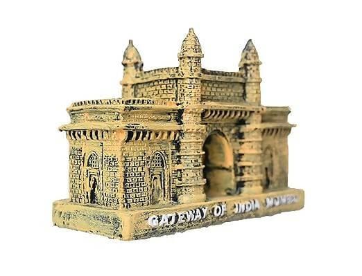 KariGhar Polyresin Mumbai Gateway of India Souvenir Replica Model Showpiece Yellow Color L5xB11.5xH8 Cm - HalfPe