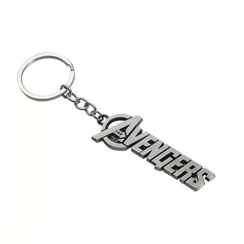 Avengers Metal Keychain – Silver - HalfPe