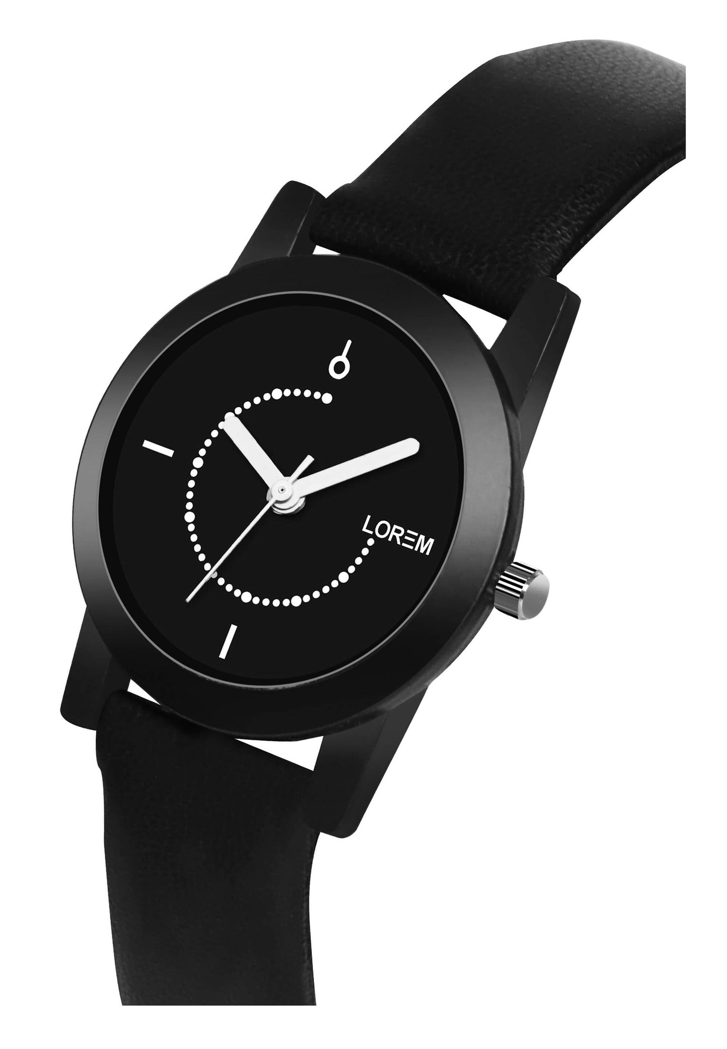 LOREM Black Professional Look Analog Watch For Women LR253 - HalfPe