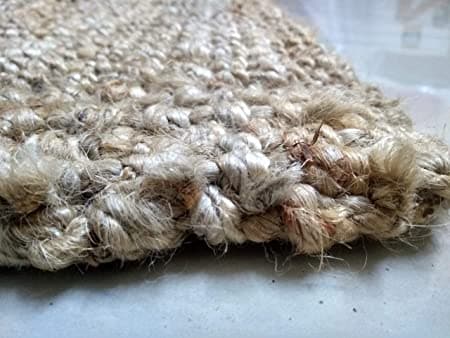 Hand made jute carpet natural heavy duty - HalfPe