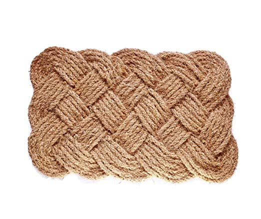 Hand made knot coir door mat - HalfPe