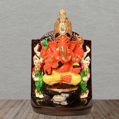 KariGhar Siddhivinayak Ganpati Murti Idol for Car Dashboard/Home/Living Room/Puja Room/Gifting (10 cm) - HalfPe