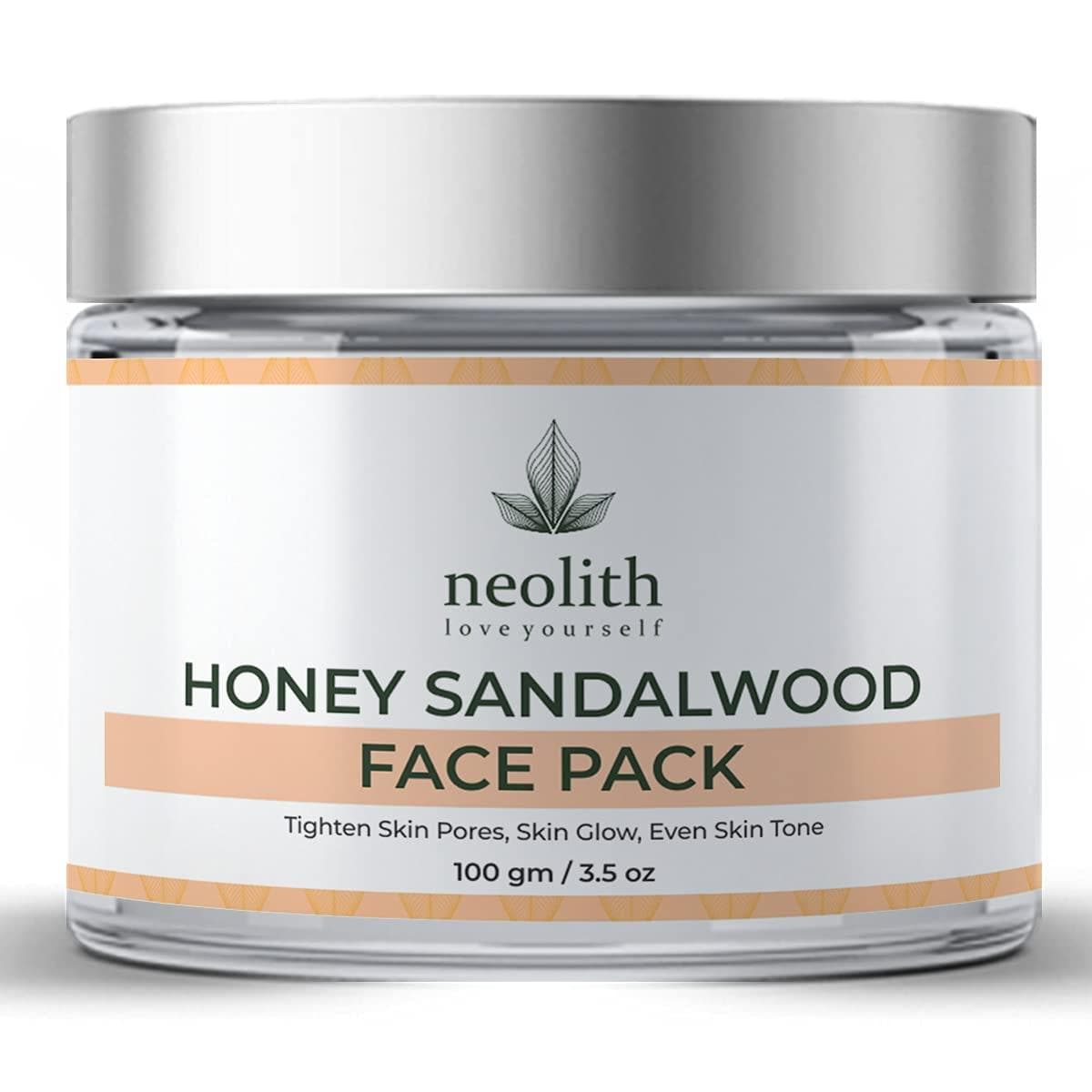 Honey sandalwood face pack (100gm) | NEOLITH - halfpeapp