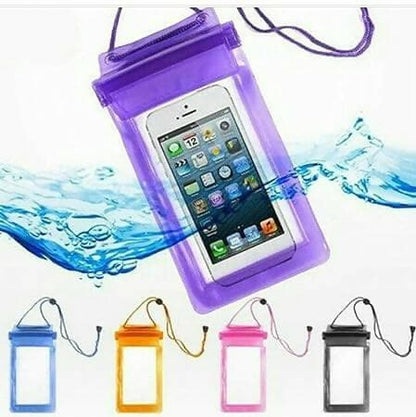 SENECIO Waterproof Universal Mobile Pouch For Virus, Bacteria, Rain & Dust protector Case Bag 1Pc Random Color - HalfPe