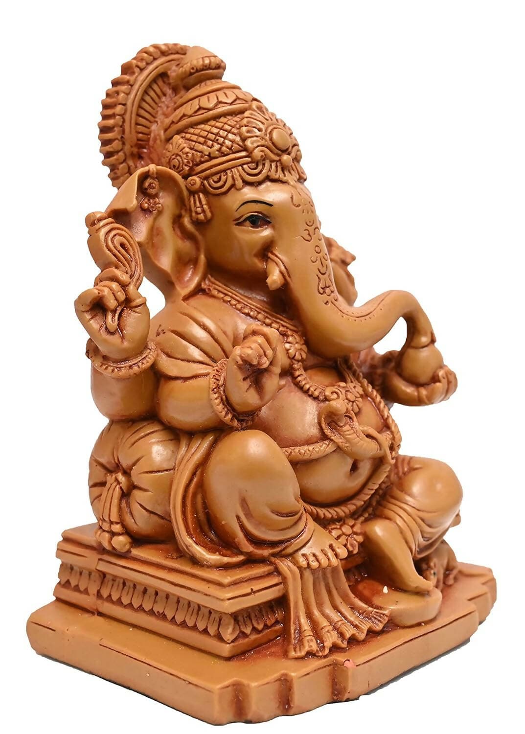 KariGhar Ganesh Ji/Ganpati Bappa 5.5 Inches Idol Perfect For Home/Puja Ghar/Decoration & Gifting - HalfPe