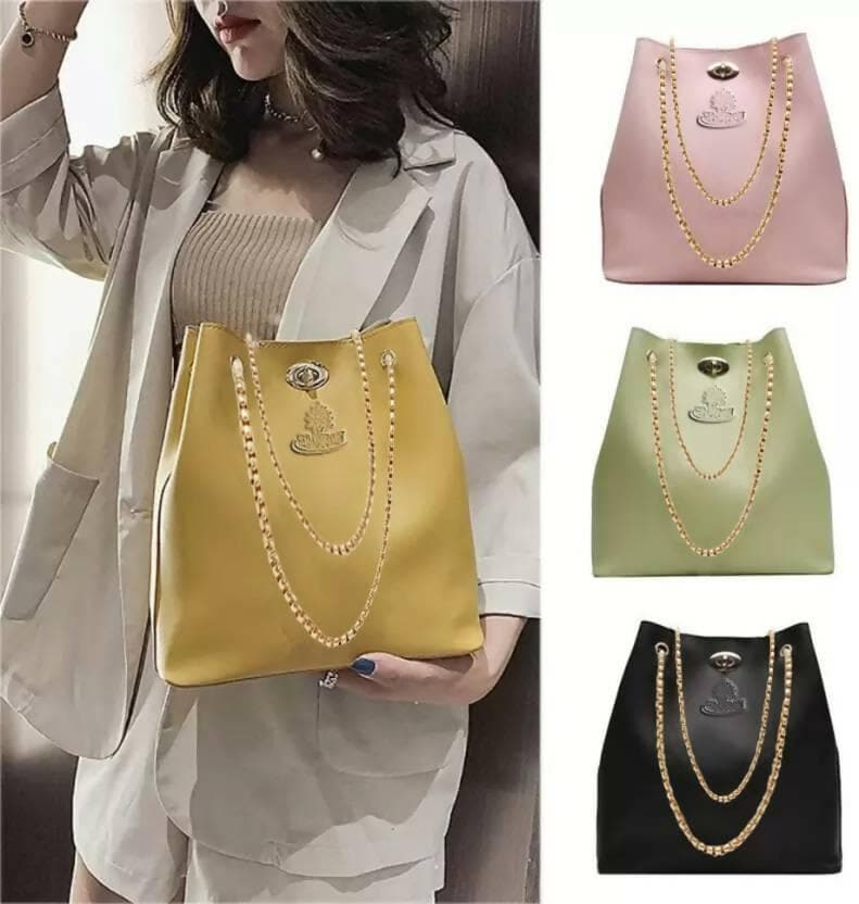 Women Yellow Shoulder Bag - HalfPe