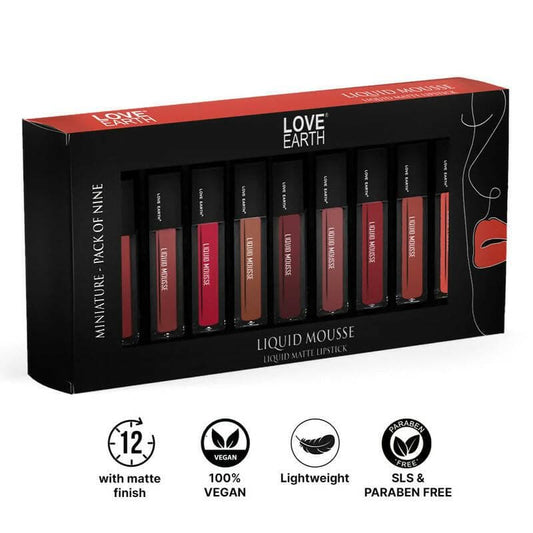 Liquid lipstick minis (pack of 9) - HalfPe