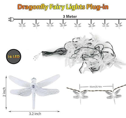 Dragon fly fairy string Led light (14 lights) - HalfPe