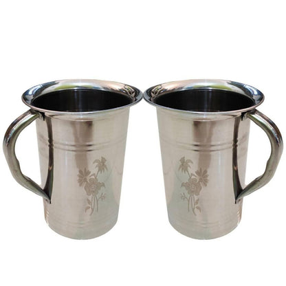 Shini Lifestyle Stainless Steel Jug (Pack of 2) - HalfPe