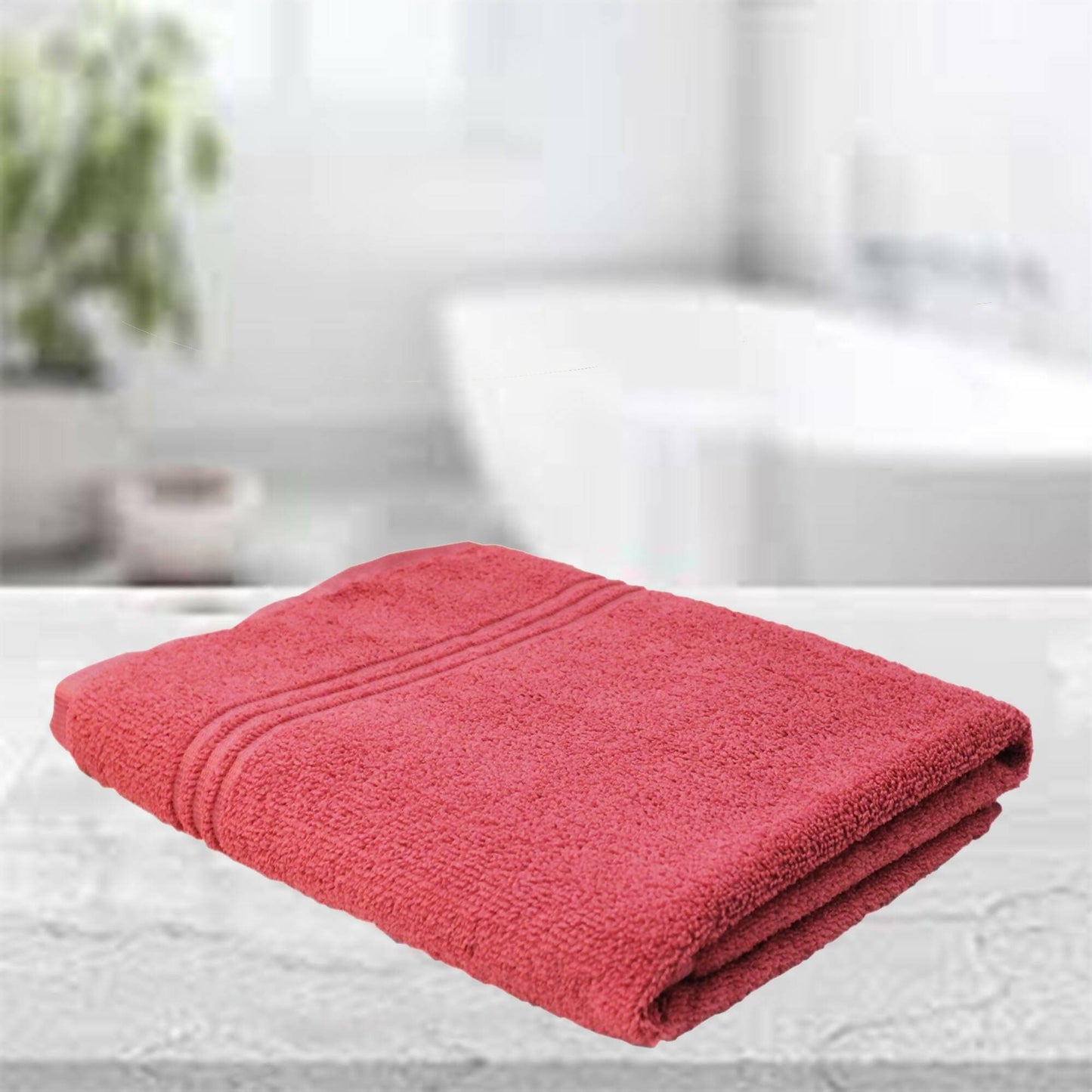 Lushomes Microfibre Towel, Quick Dry Bath Towel for Men Women Kids, Large Size Towel, 30x 55 Inch, home decor Items, 275 GSM, microfibre towel for bath (75x140 Cms, Rust Brown) - HalfPe