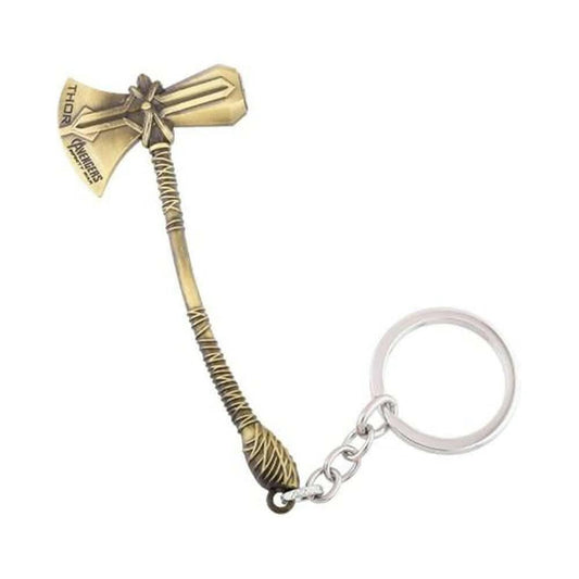 GiftinGuru Thor Storm Breaker Golden/Silver/Brown Keychain - HalfPe