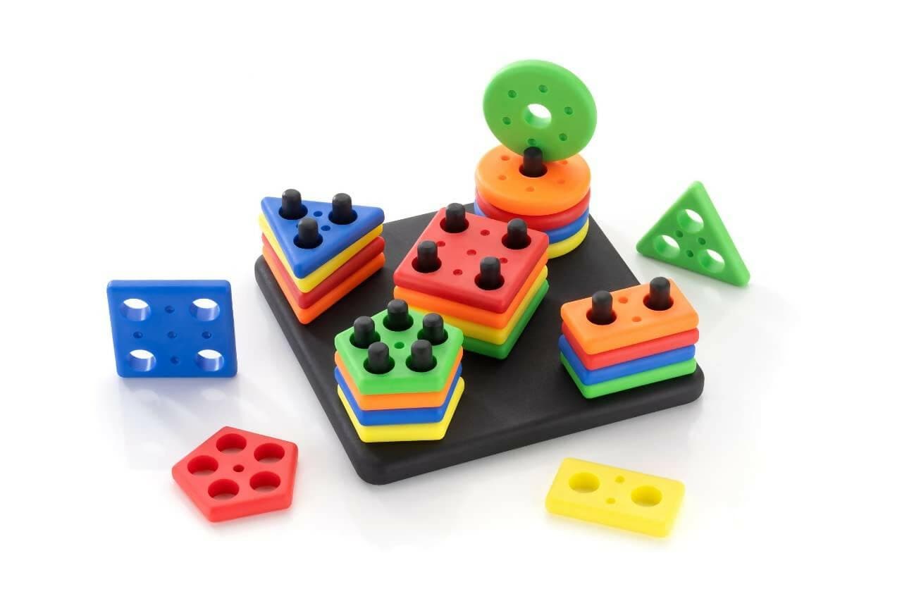 Zodo toys Square stacker for kids activity - HalfPe