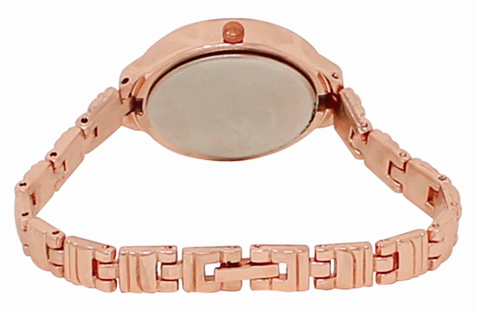 LOREM Rose Gold Fancy Analog Watch For Women LR225 - HalfPe