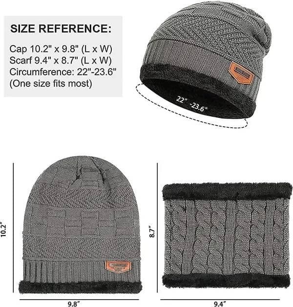 Woven Woolen Cap (Pack of 2) - HalfPe