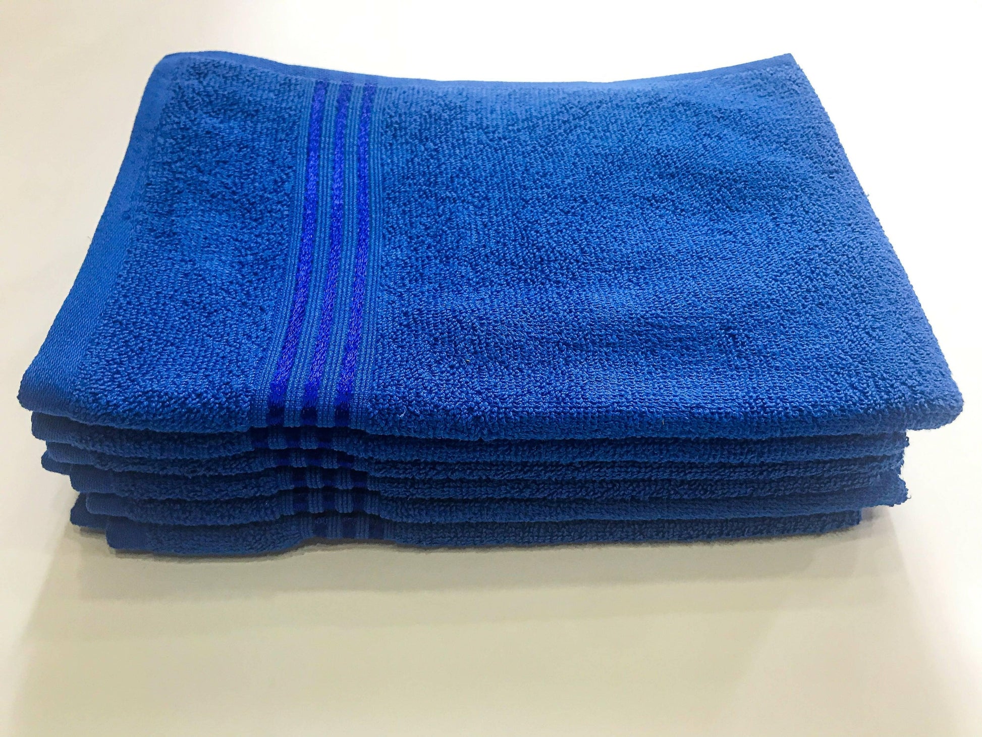 Lushomes Hand Towel, Hand Towel Set of 6, Royal Blue Cotton Hand Towel Sets 475 GSM, Small Towel for Hand, Kitchen, GYM, Wash Basin(40 x 60 cms, Pack of 6) - HalfPe